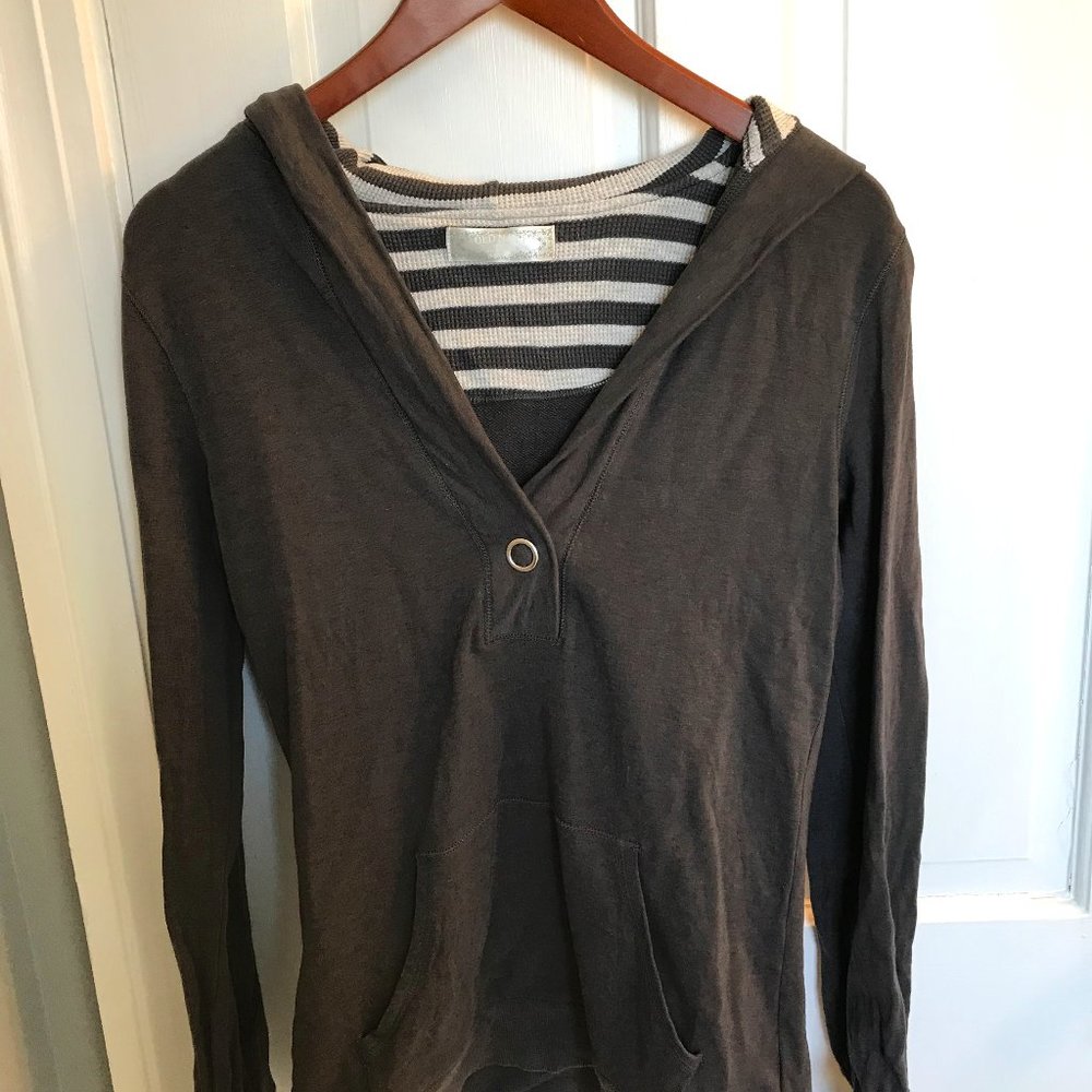 Old Navy thermal hoodie, gray
